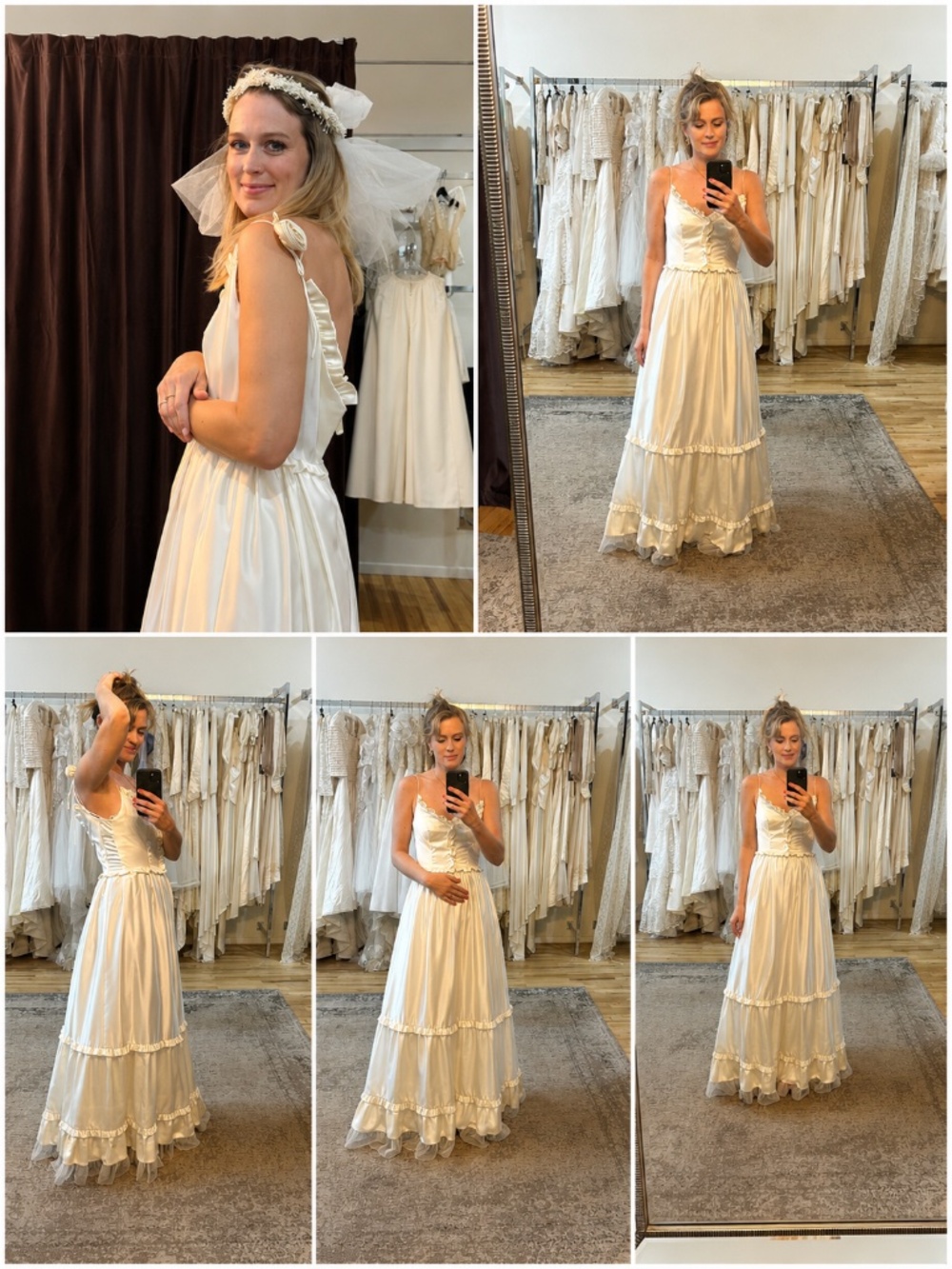 Gorgeous vintage Eva Haynal wedding dress size 6-8